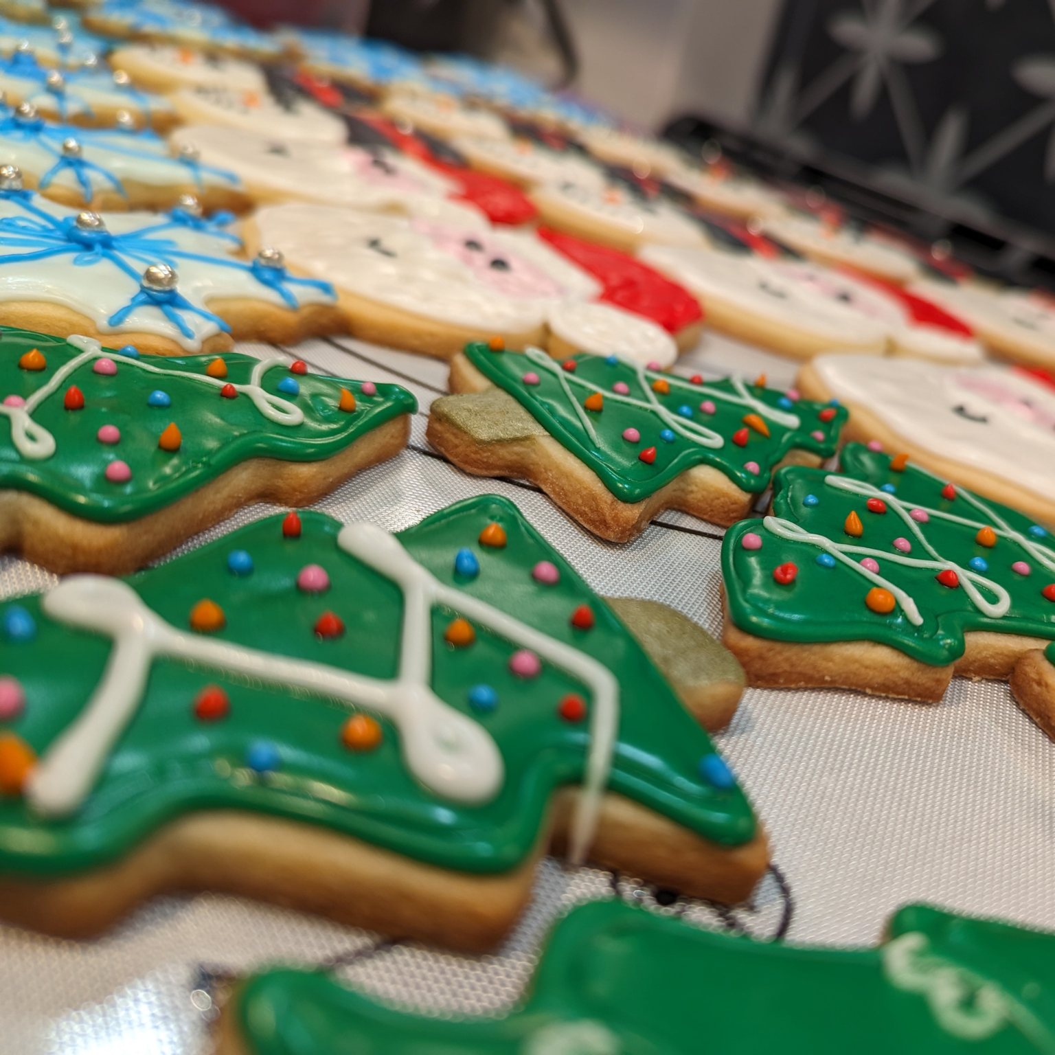 image of holiday biscuits created for corporate event planning